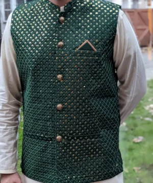 Men Traditional Pakistani Waist Coat